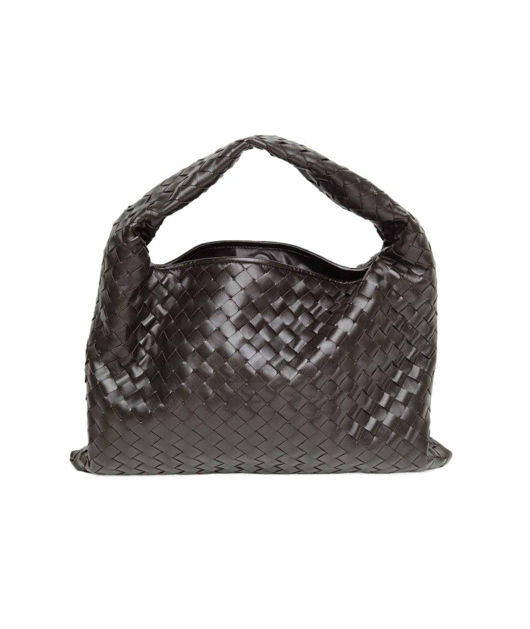 BOTTEGA VENETA Коричневая кожаная сумка через плечо, фото 9