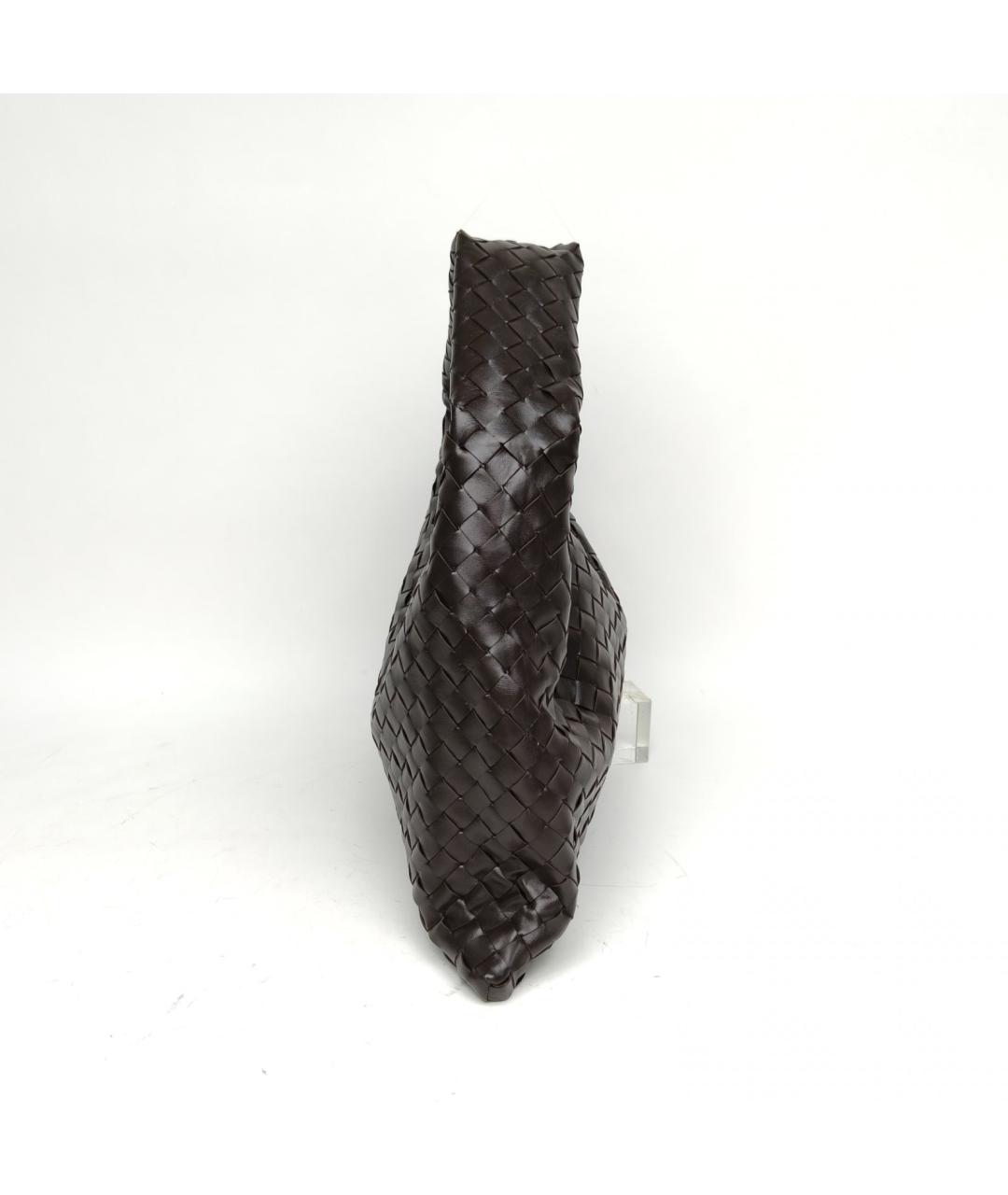 BOTTEGA VENETA Коричневая кожаная сумка через плечо, фото 5