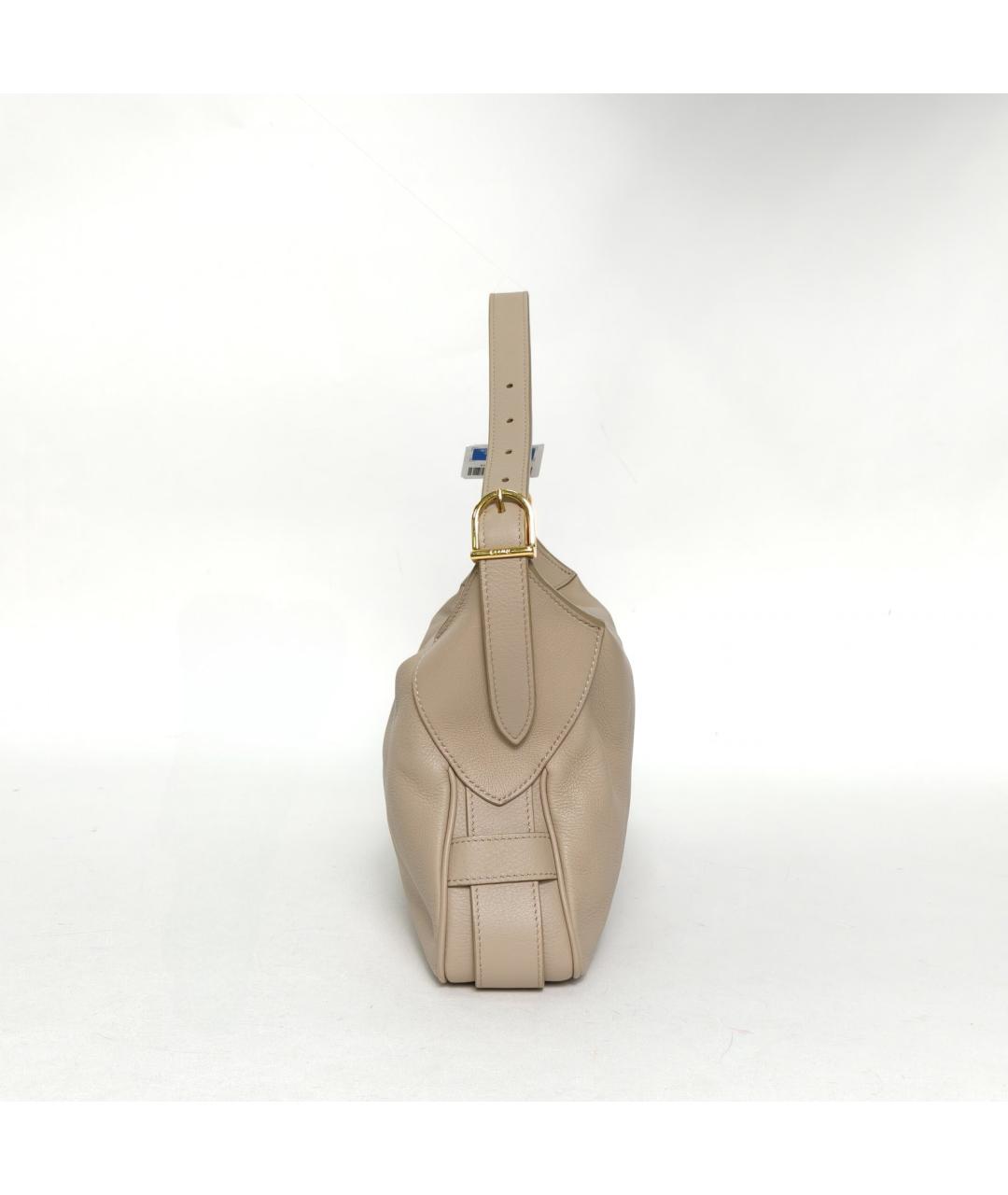 CELINE Серая кожаная сумка через плечо, фото 4