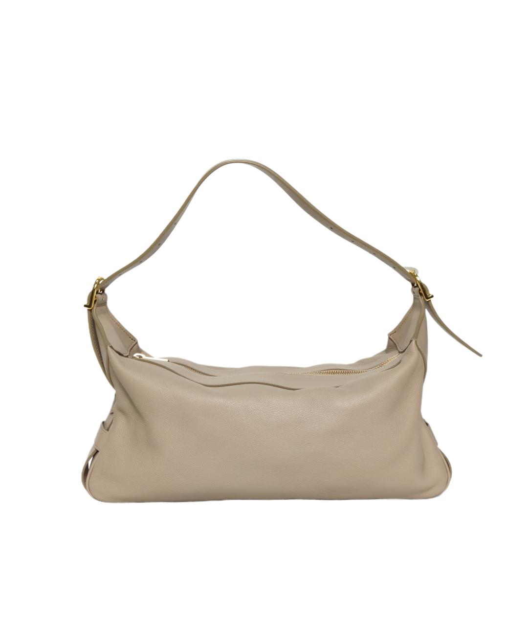 CELINE Серая кожаная сумка через плечо, фото 8