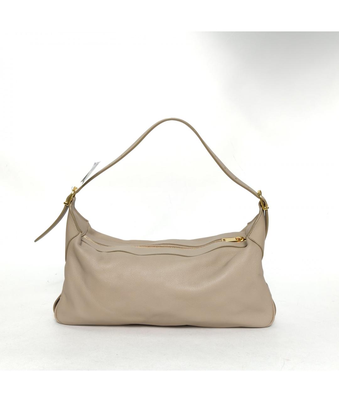 CELINE Серая кожаная сумка через плечо, фото 3