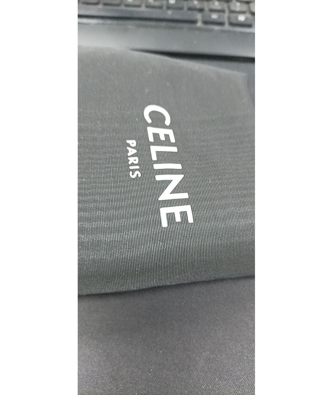 CELINE Серая кожаная сумка через плечо, фото 7