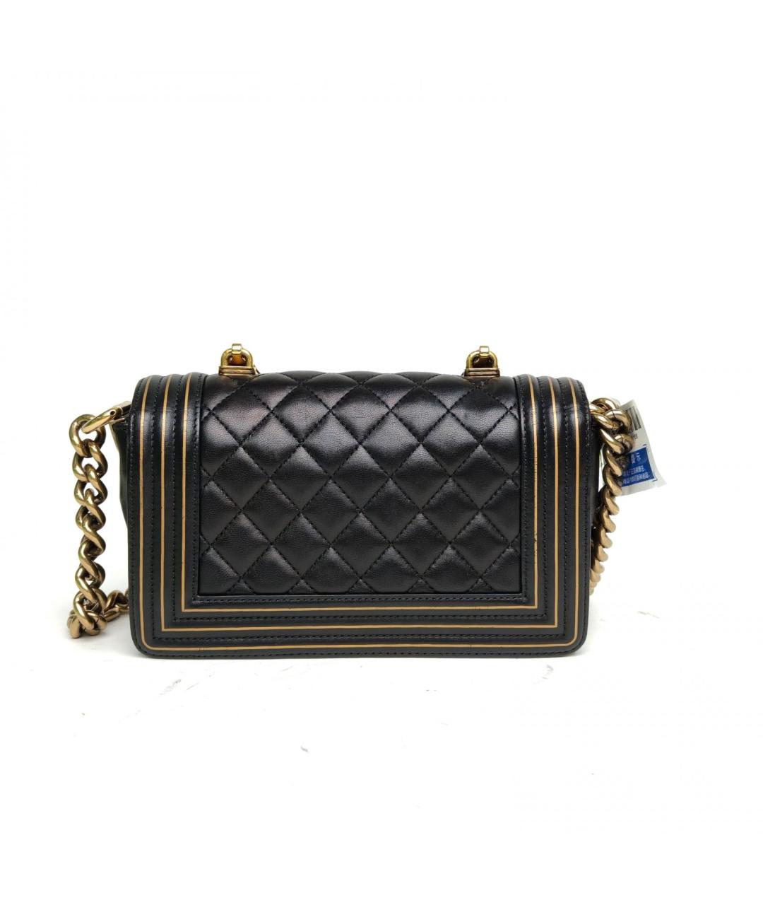 CHANEL Черная кожаная сумка через плечо, фото 4