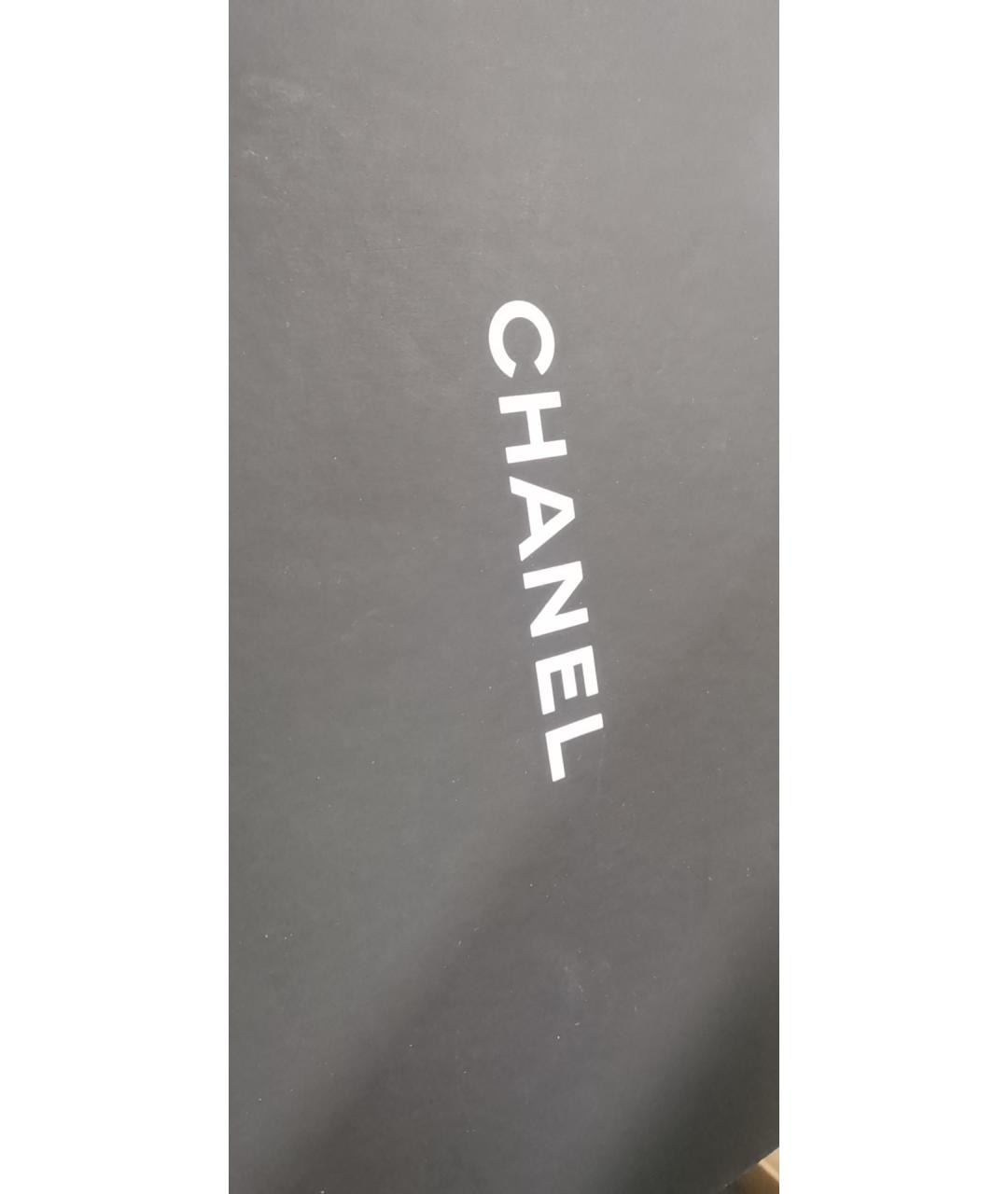 CHANEL Черная кожаная сумка через плечо, фото 9