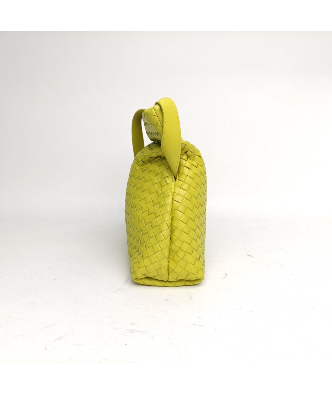 BOTTEGA VENETA Желтая кожаная сумка через плечо, фото 3