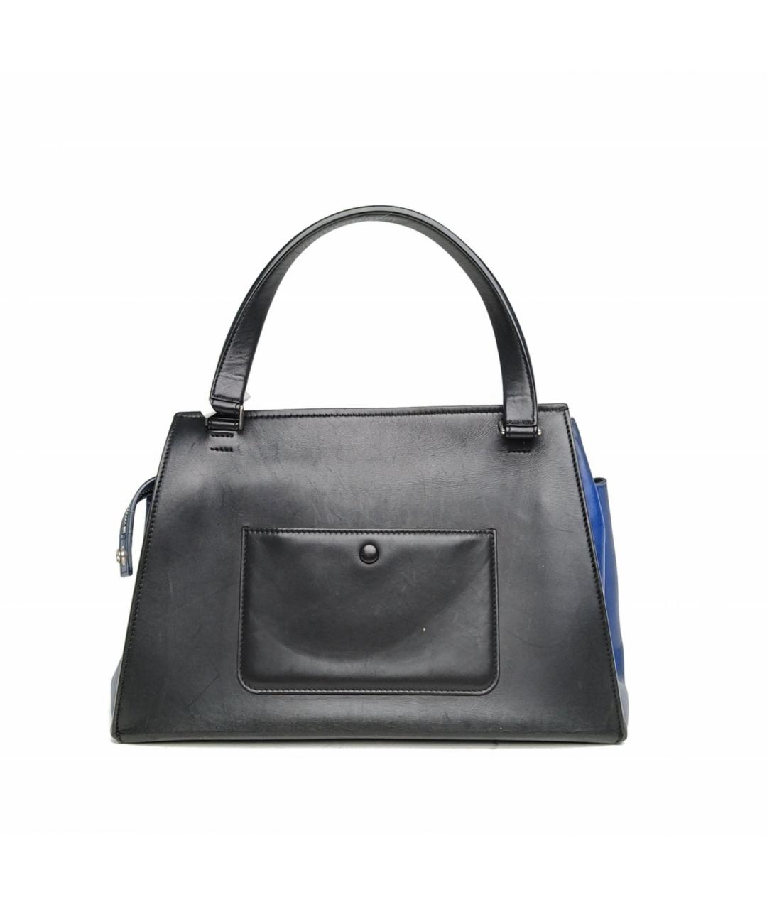 CELINE Коричневая кожаная сумка с короткими ручками, фото 4