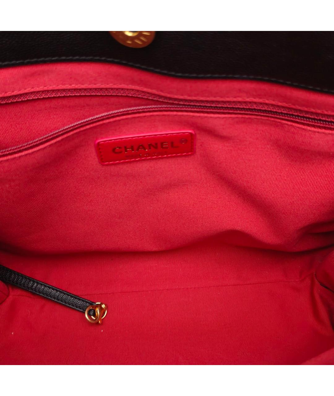 CHANEL Черная кожаная сумка через плечо, фото 8