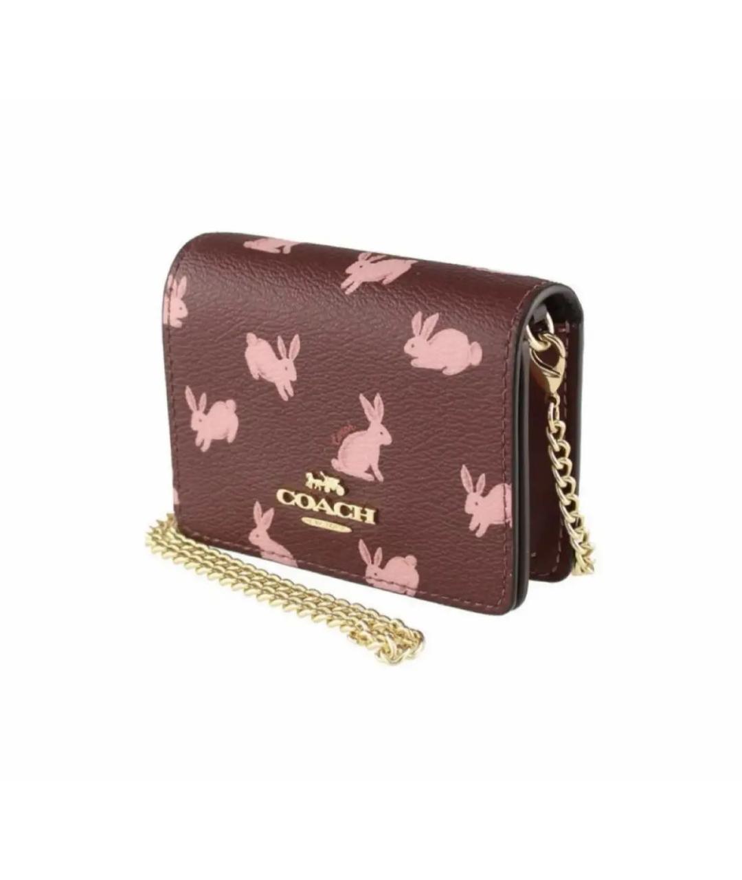 COACH Бордовая сумка через плечо, фото 2