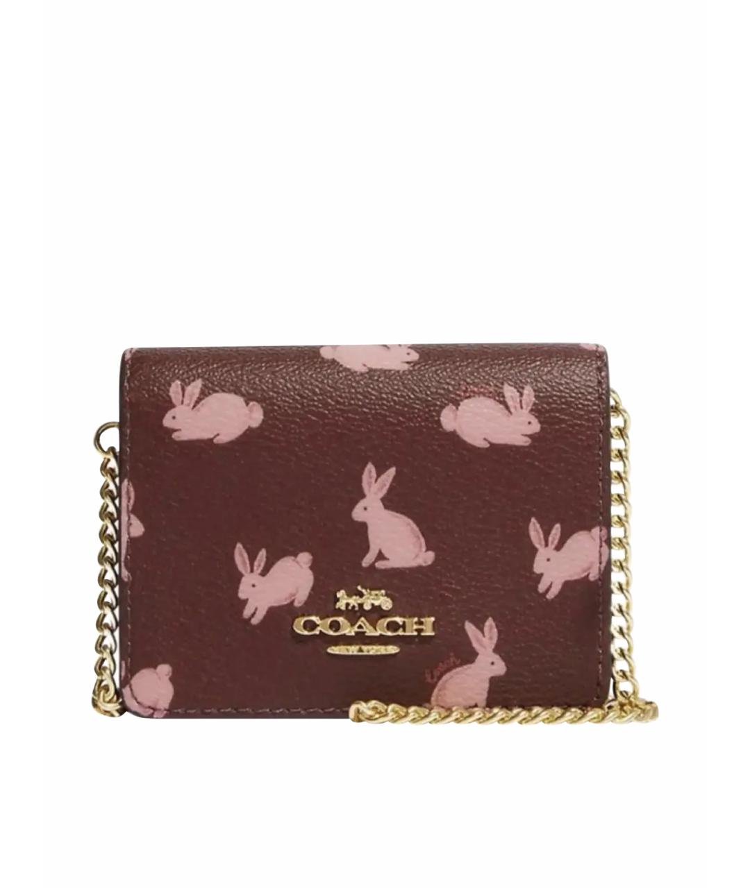 COACH Бордовая сумка через плечо, фото 1