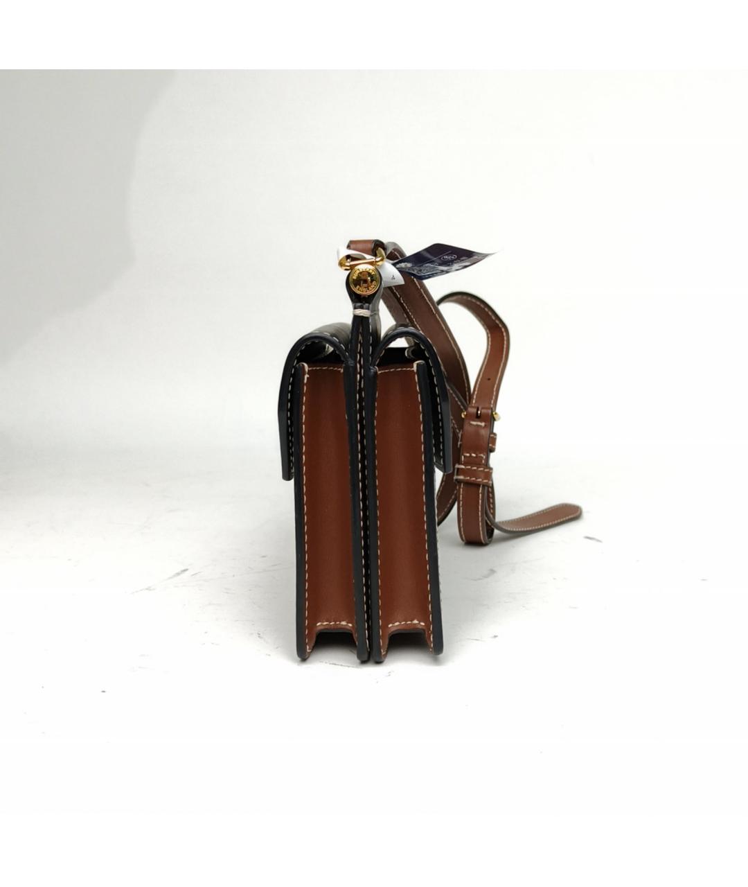 BURBERRY Черная кожаная сумка через плечо, фото 3