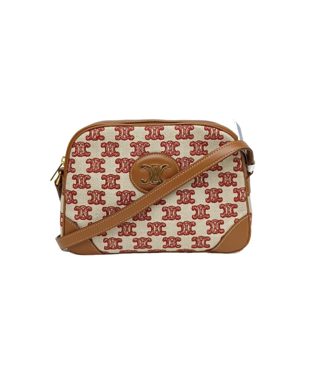 CELINE Коричневая сумка через плечо, фото 9