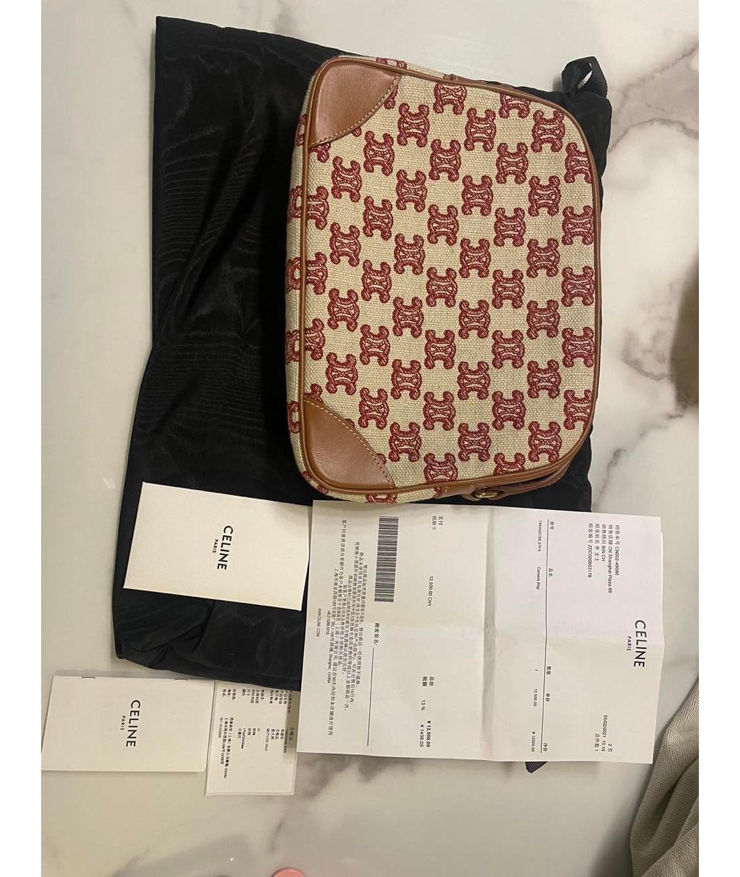 CELINE Коричневая сумка через плечо, фото 8