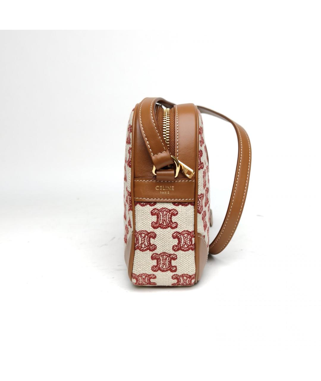 CELINE Коричневая сумка через плечо, фото 4