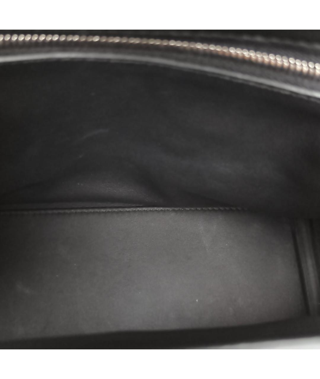 HERMES Черная кожаная сумка с короткими ручками, фото 8