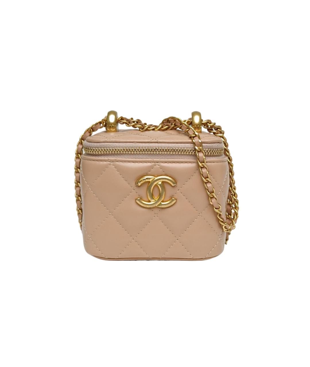 CHANEL Розовая кожаная сумка через плечо, фото 1