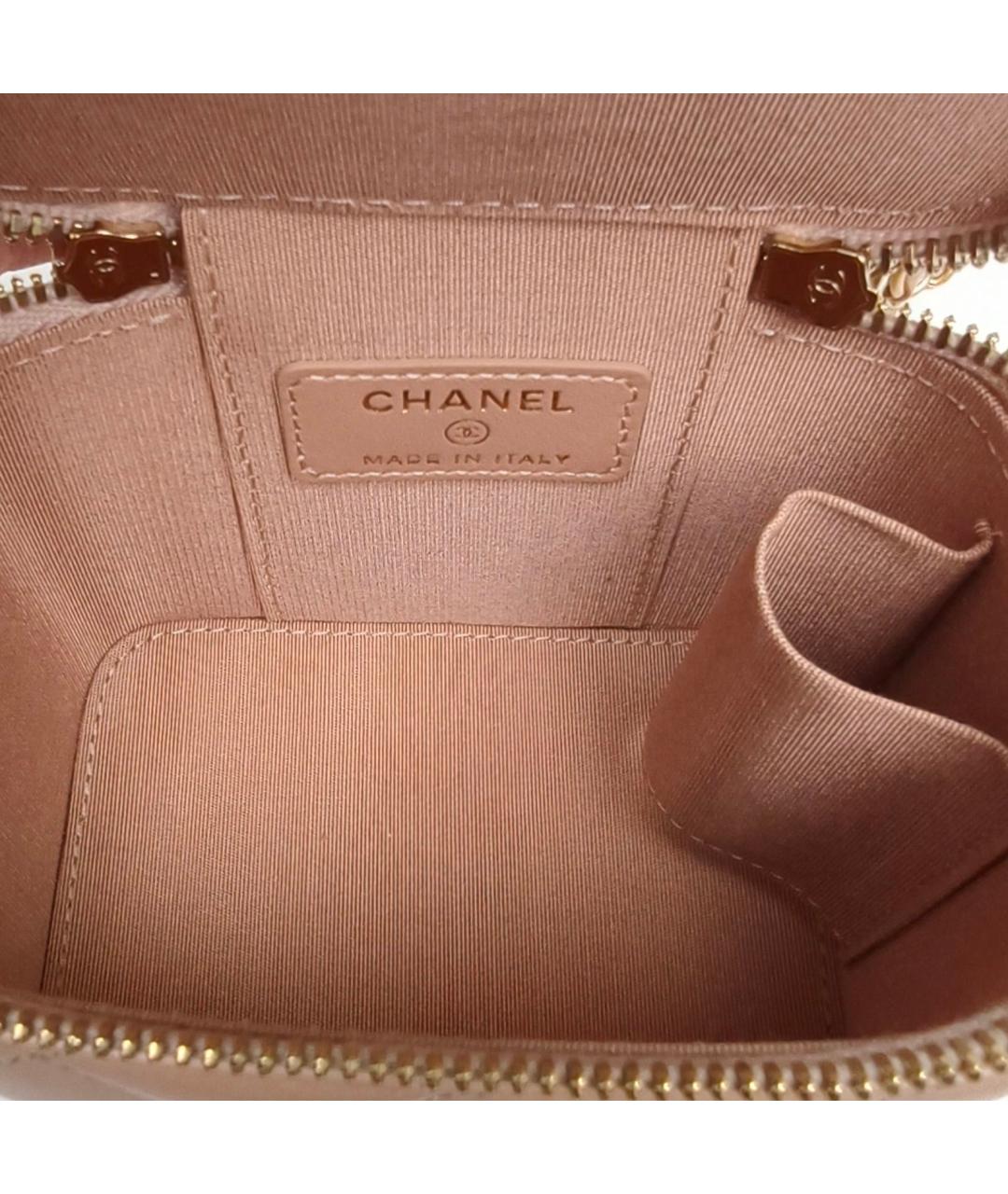 CHANEL Розовая кожаная сумка через плечо, фото 8