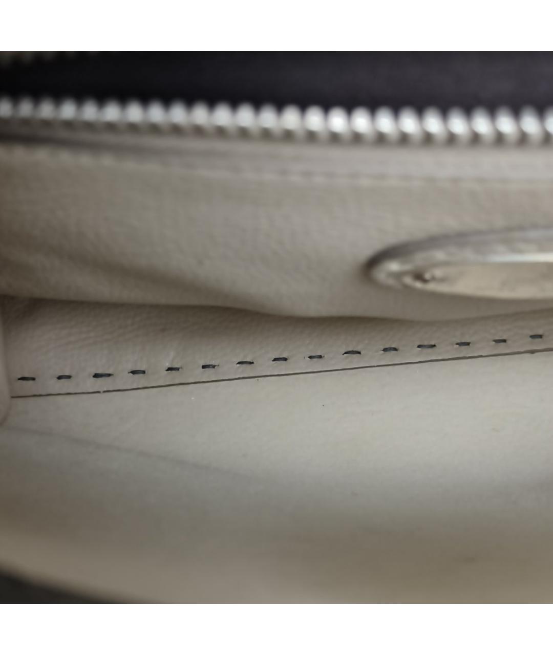 FENDI Серая кожаная сумка через плечо, фото 8