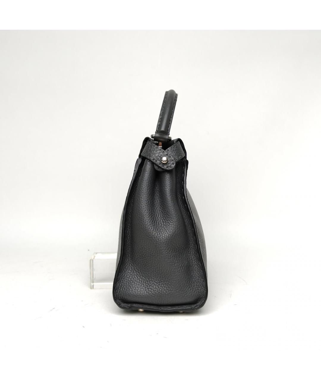 FENDI Серая кожаная сумка через плечо, фото 5