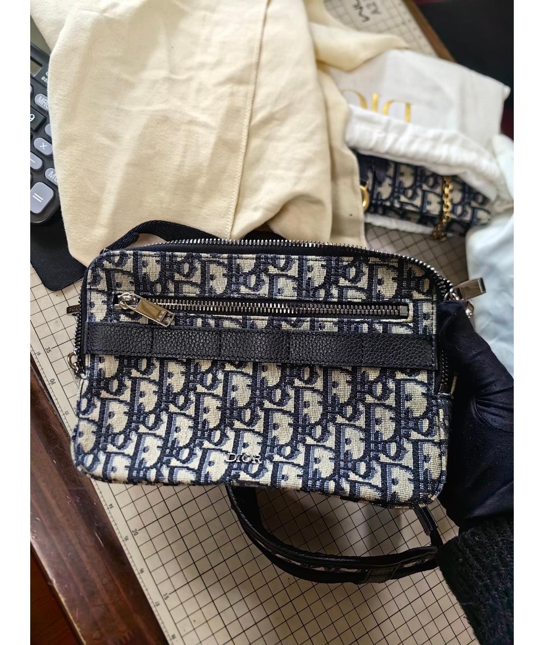 CHRISTIAN DIOR Синяя сумка через плечо, фото 8