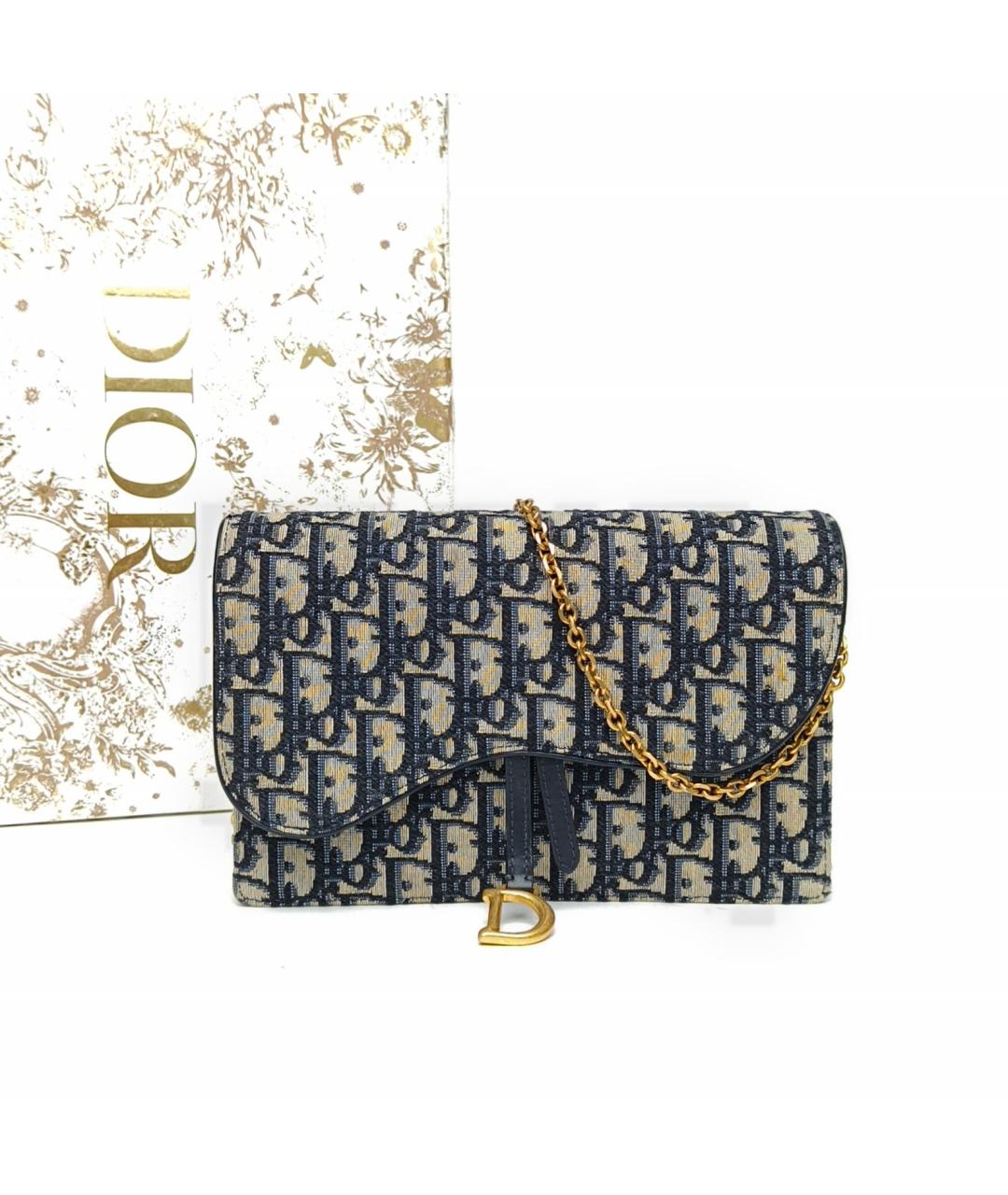 CHRISTIAN DIOR Синяя сумка через плечо, фото 9