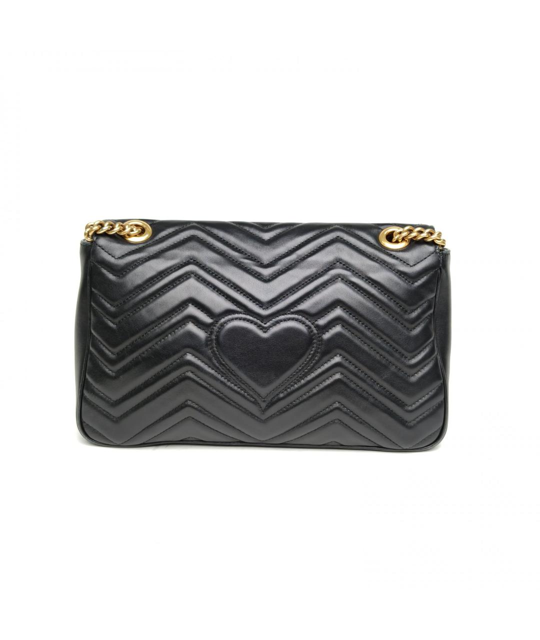 GUCCI Черная кожаная сумка через плечо, фото 4