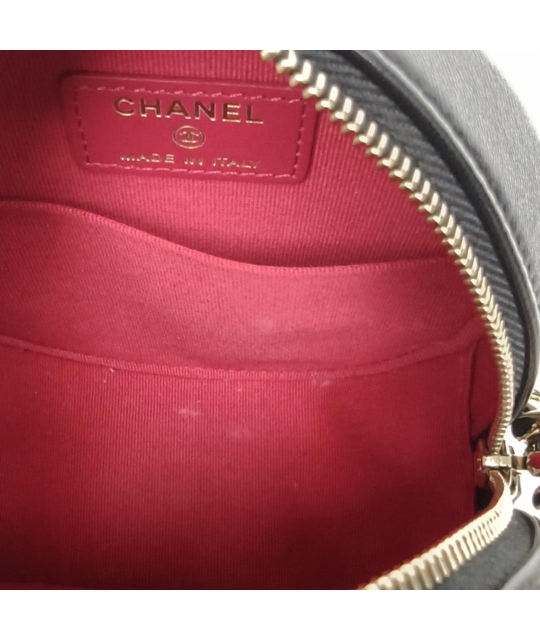 CHANEL Черная кожаная сумка через плечо, фото 7