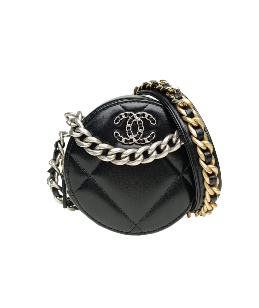 CHANEL Черная кожаная сумка через плечо, фото 9