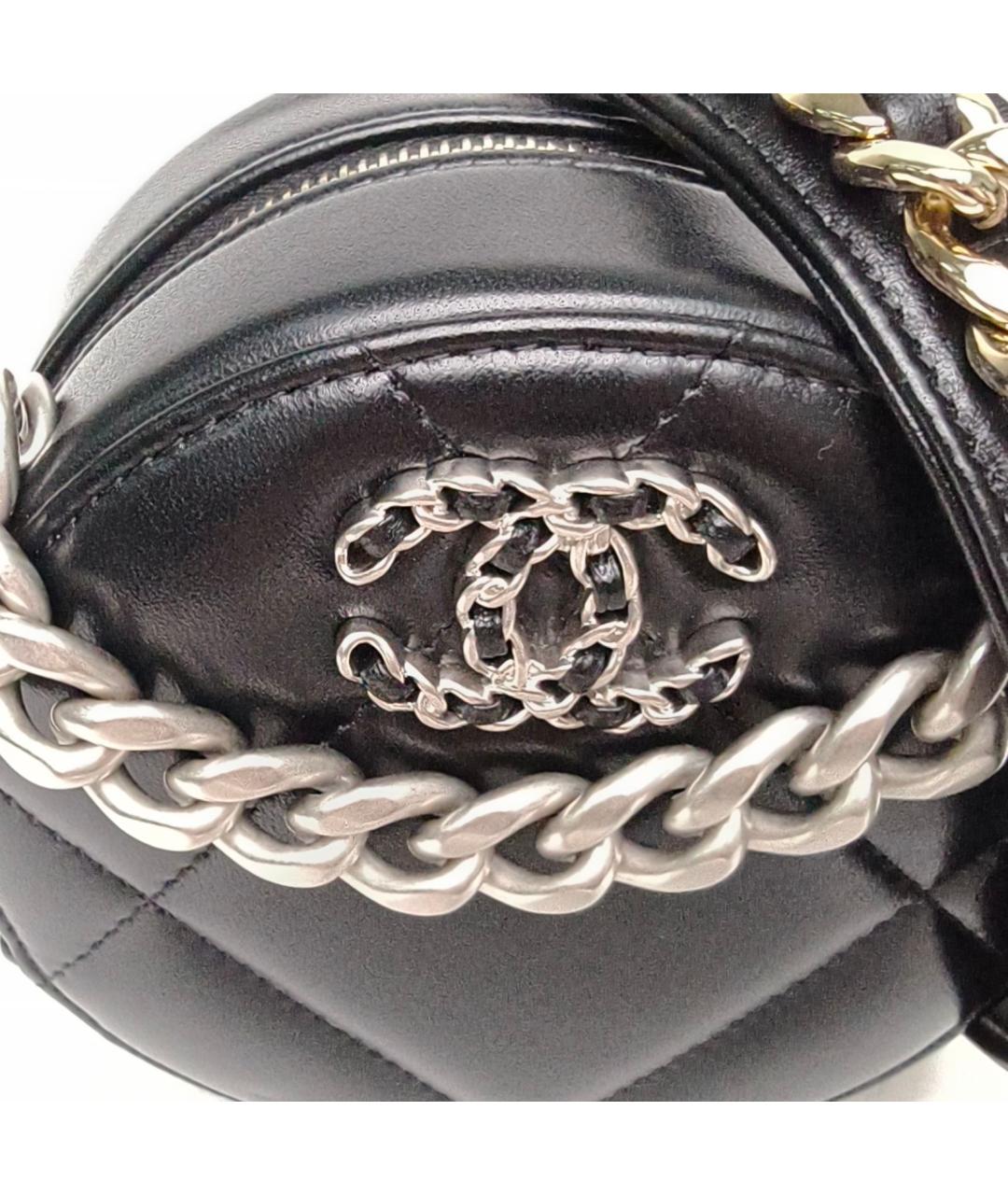 CHANEL Черная кожаная сумка через плечо, фото 8