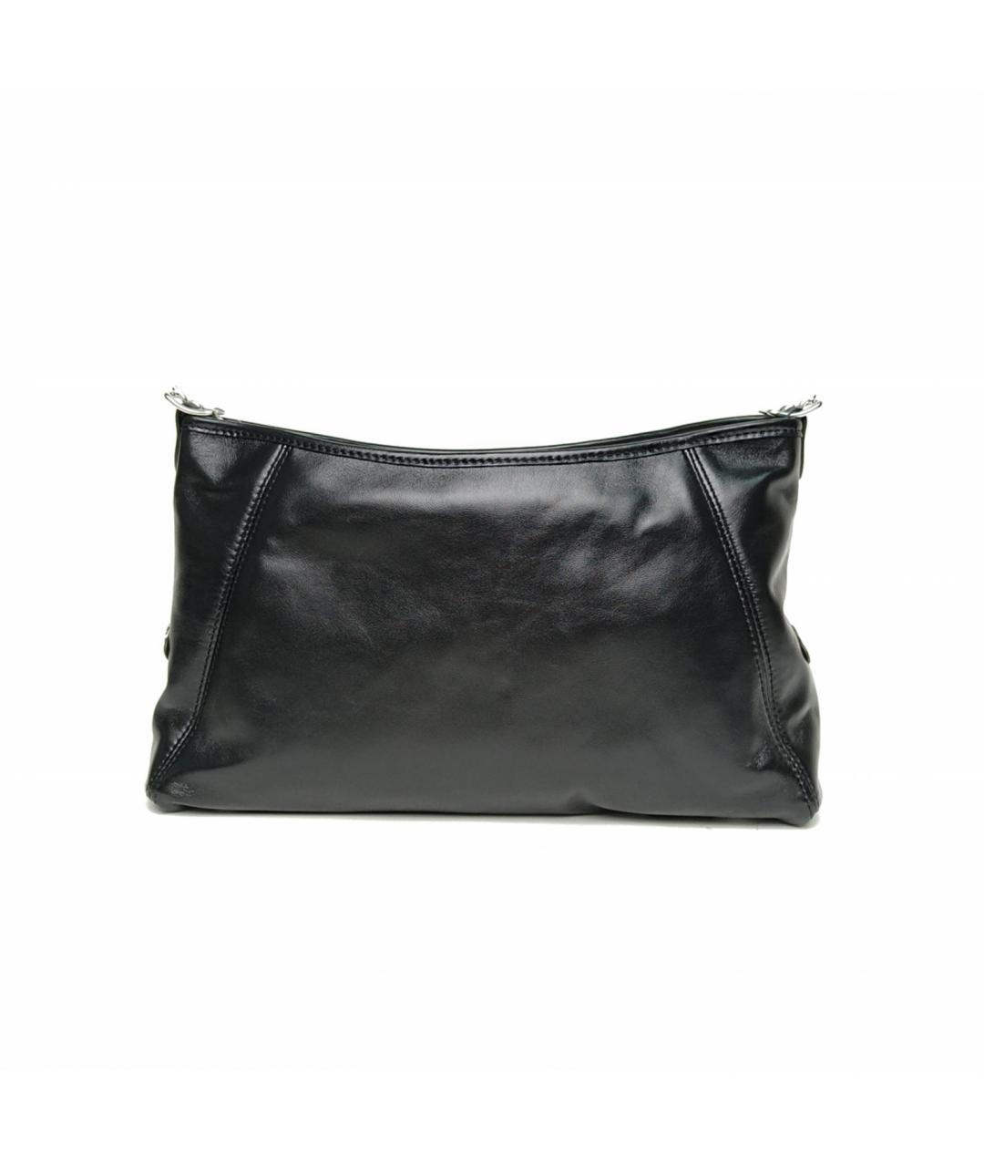 LOUIS VUITTON Черная кожаная сумка через плечо, фото 4