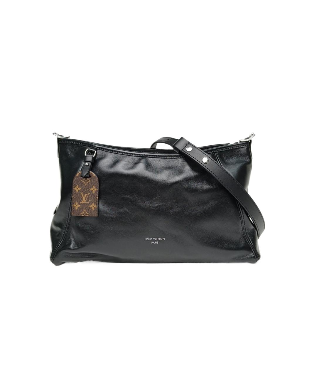 LOUIS VUITTON Черная кожаная сумка через плечо, фото 9