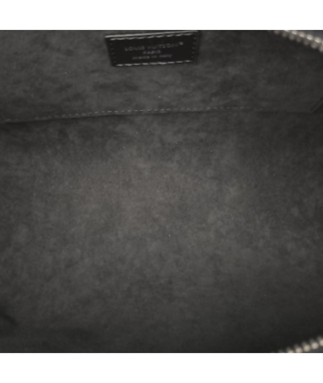 LOUIS VUITTON Черная кожаная сумка через плечо, фото 7