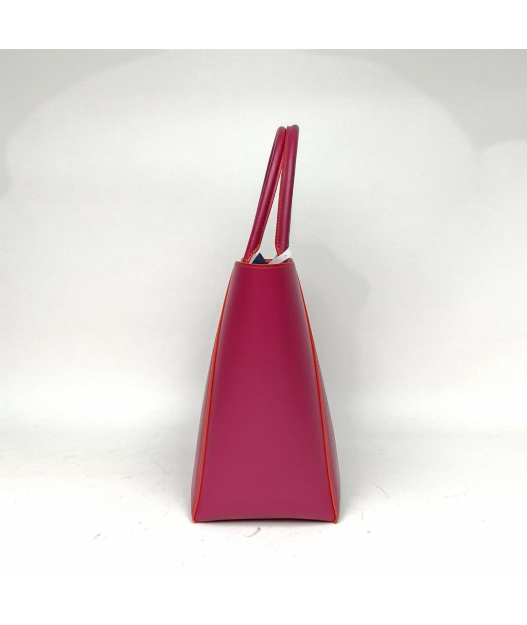 LOEWE Фуксия кожаная сумка с короткими ручками, фото 3