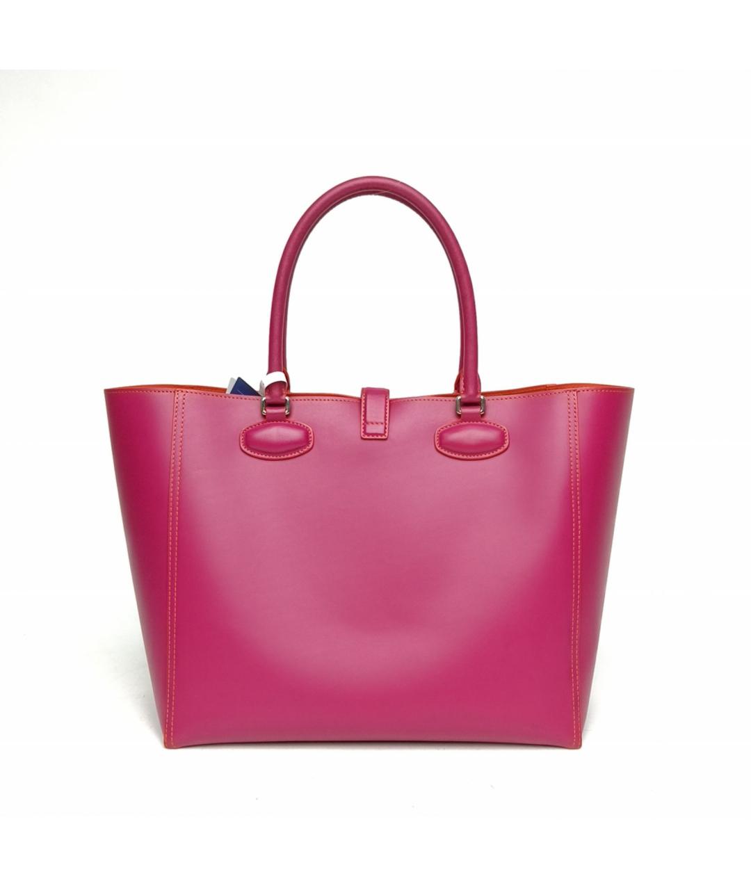 LOEWE Фуксия кожаная сумка с короткими ручками, фото 4