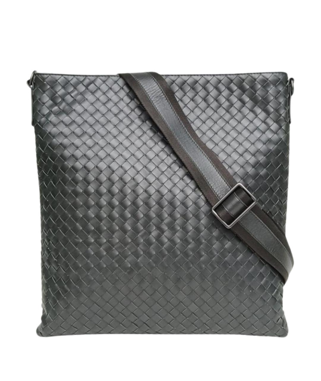 BOTTEGA VENETA Серая кожаная сумка через плечо, фото 1