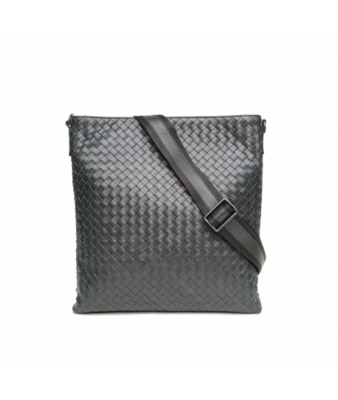 BOTTEGA VENETA Серая кожаная сумка через плечо, фото 2