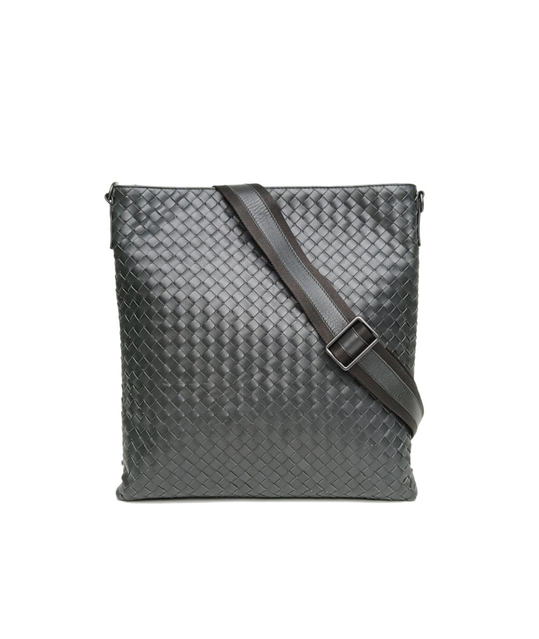 BOTTEGA VENETA Серая кожаная сумка через плечо, фото 9