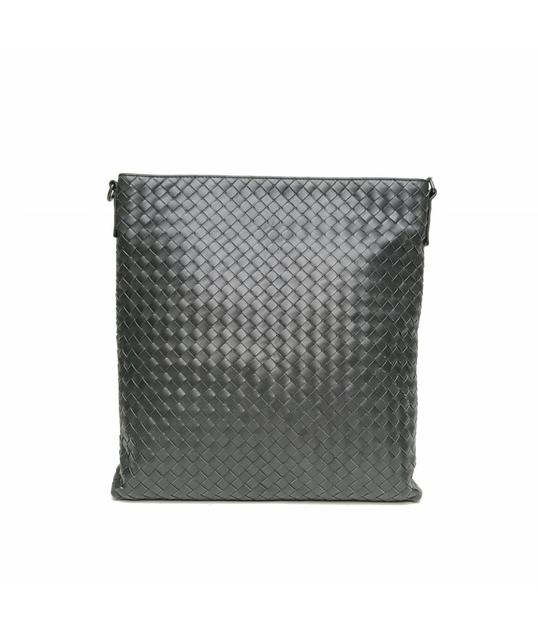 BOTTEGA VENETA Серая кожаная сумка через плечо, фото 4