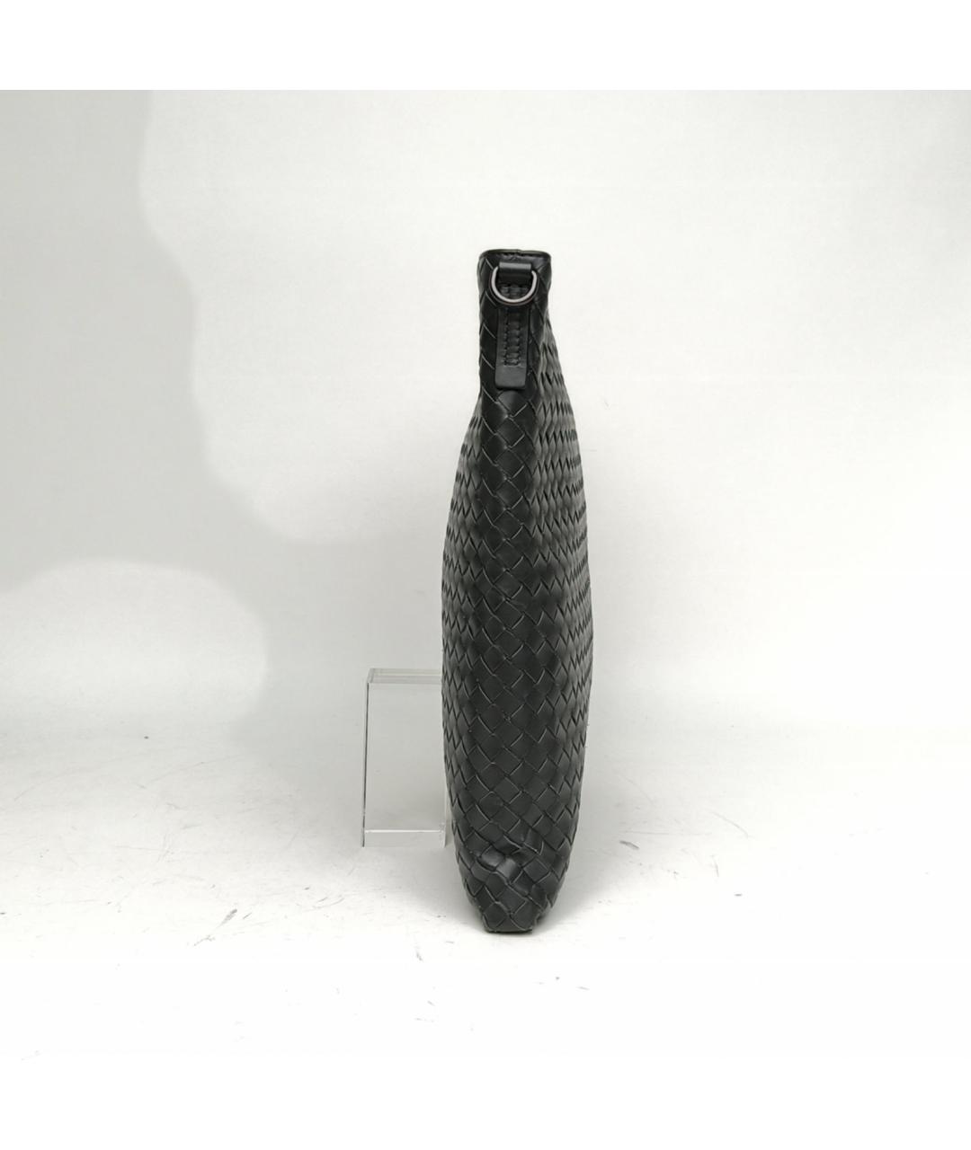 BOTTEGA VENETA Серая кожаная сумка через плечо, фото 3