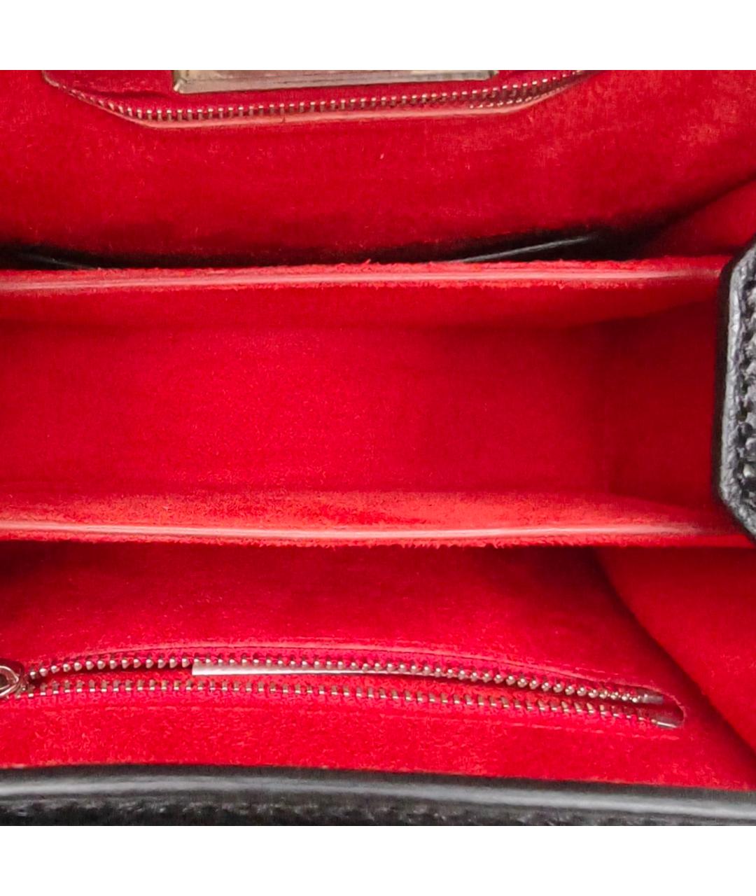 ALEXANDER MCQUEEN Черная кожаная сумка через плечо, фото 7