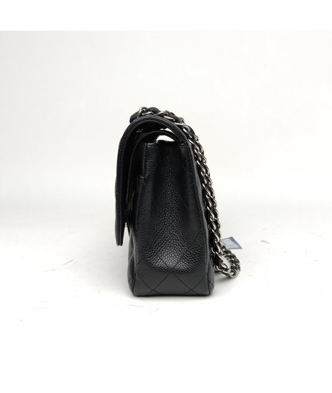 CHANEL Черная кожаная сумка через плечо, фото 3