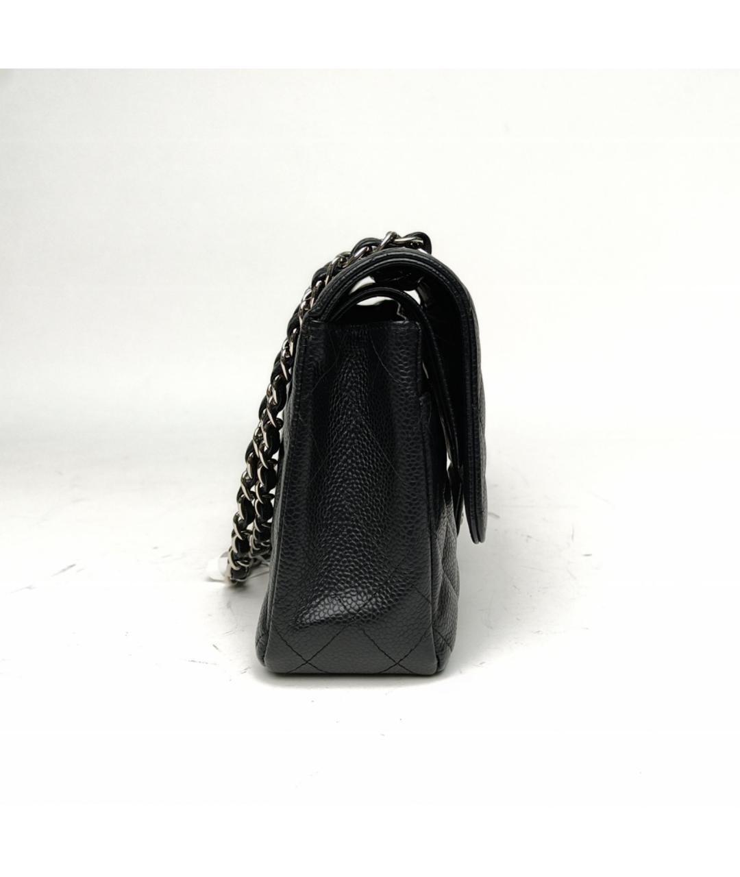 CHANEL Черная кожаная сумка через плечо, фото 5