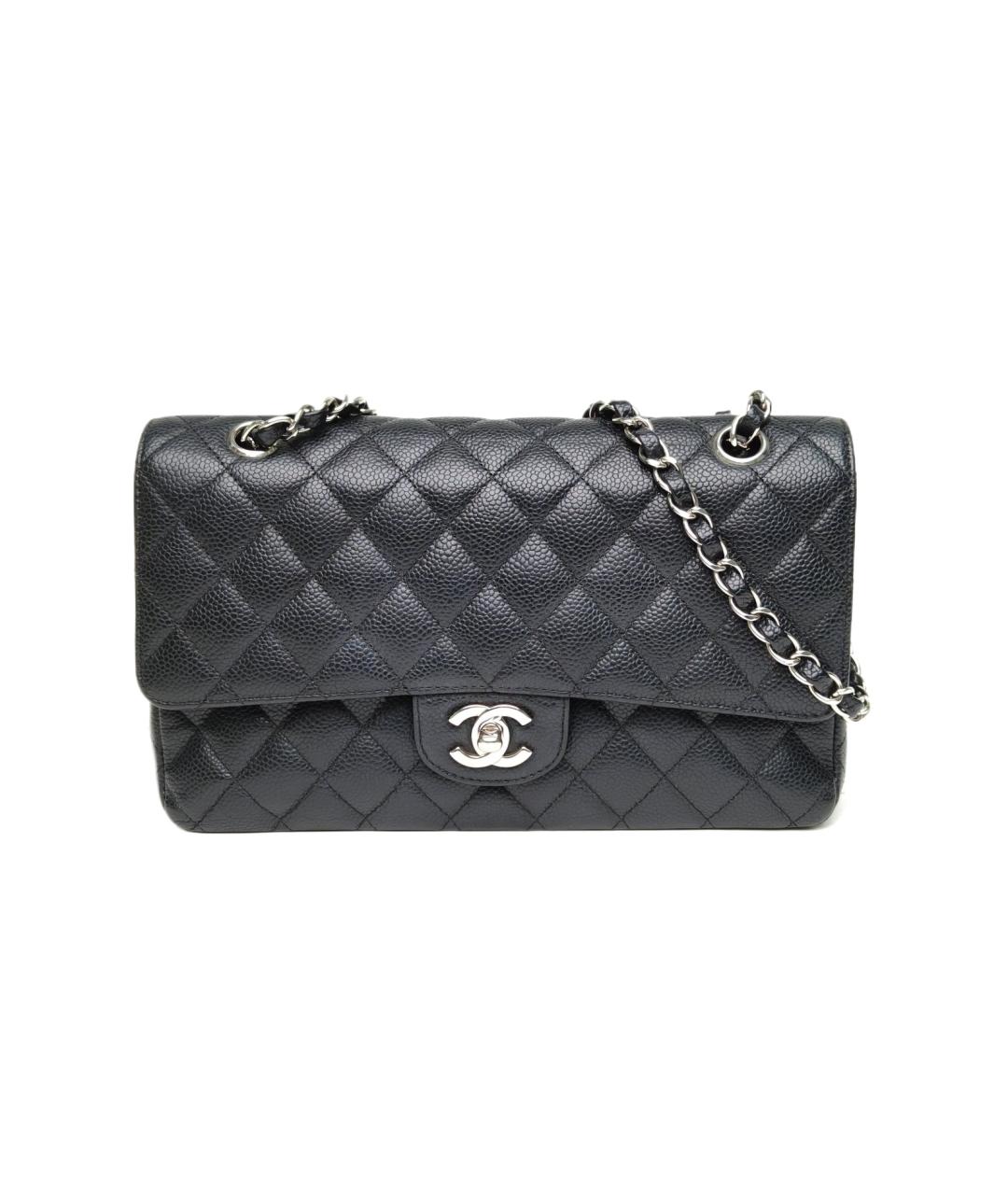 CHANEL Черная кожаная сумка через плечо, фото 1