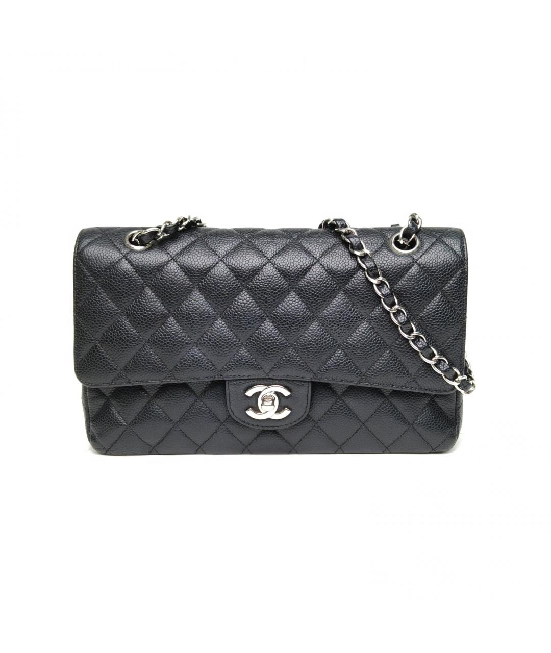 CHANEL Черная кожаная сумка через плечо, фото 2