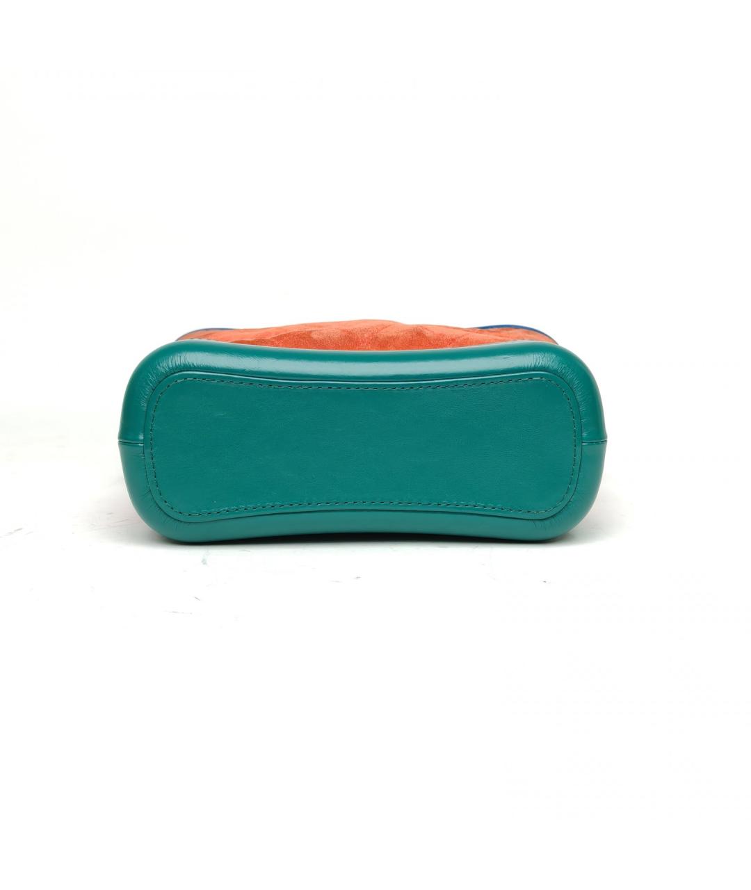 CHANEL Оранжевая замшевая сумка через плечо, фото 6