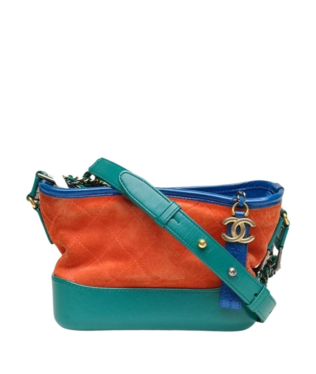 CHANEL Оранжевая замшевая сумка через плечо, фото 1