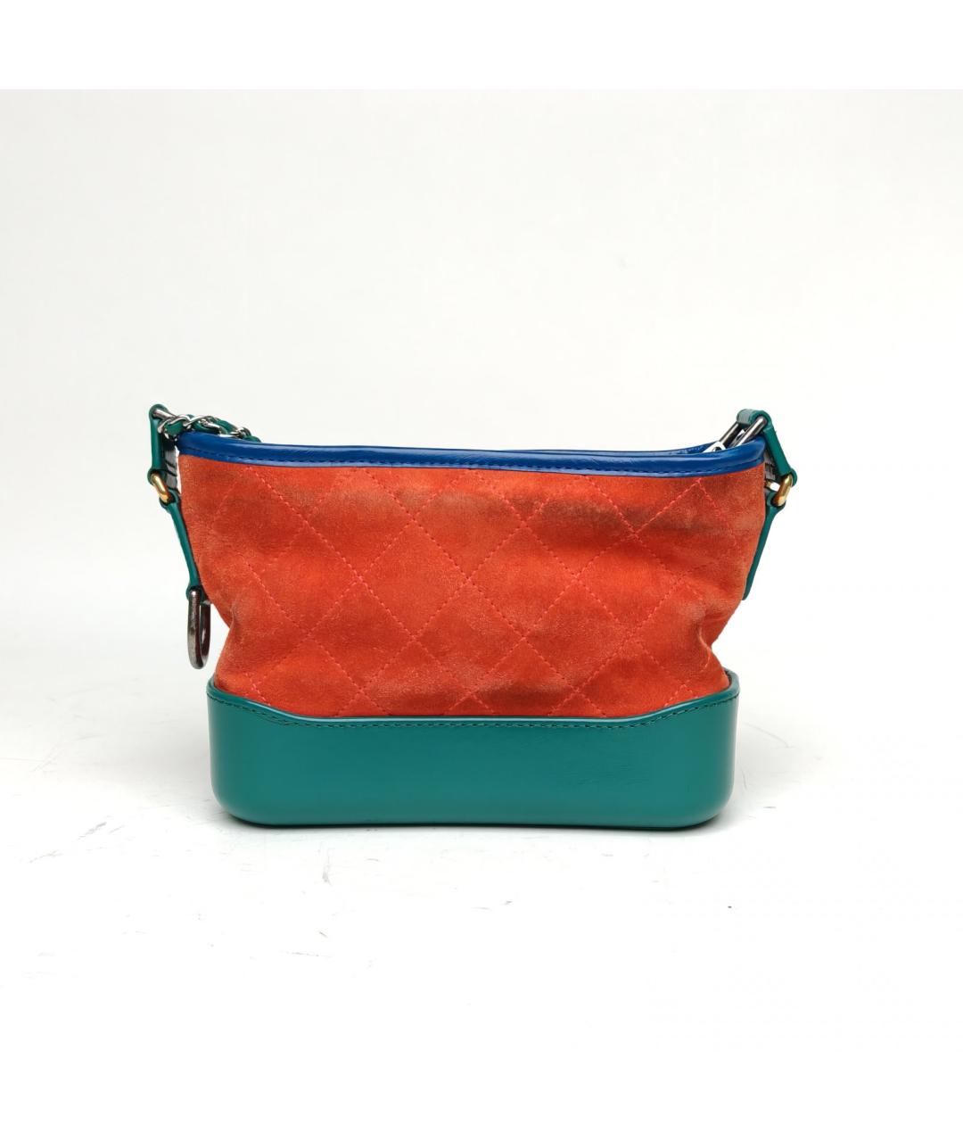 CHANEL Оранжевая замшевая сумка через плечо, фото 4