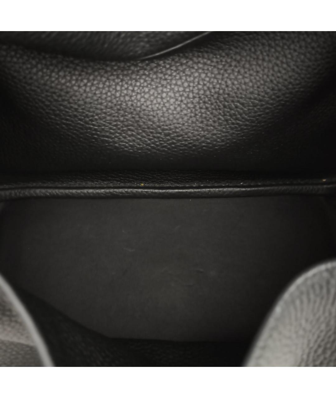 HERMES Черная кожаная сумка через плечо, фото 7
