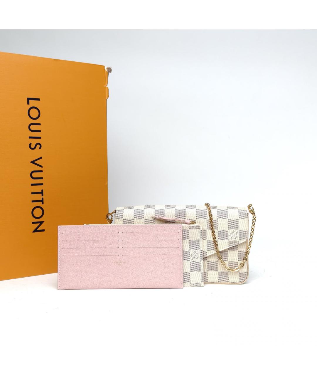 LOUIS VUITTON Белая сумка через плечо, фото 9