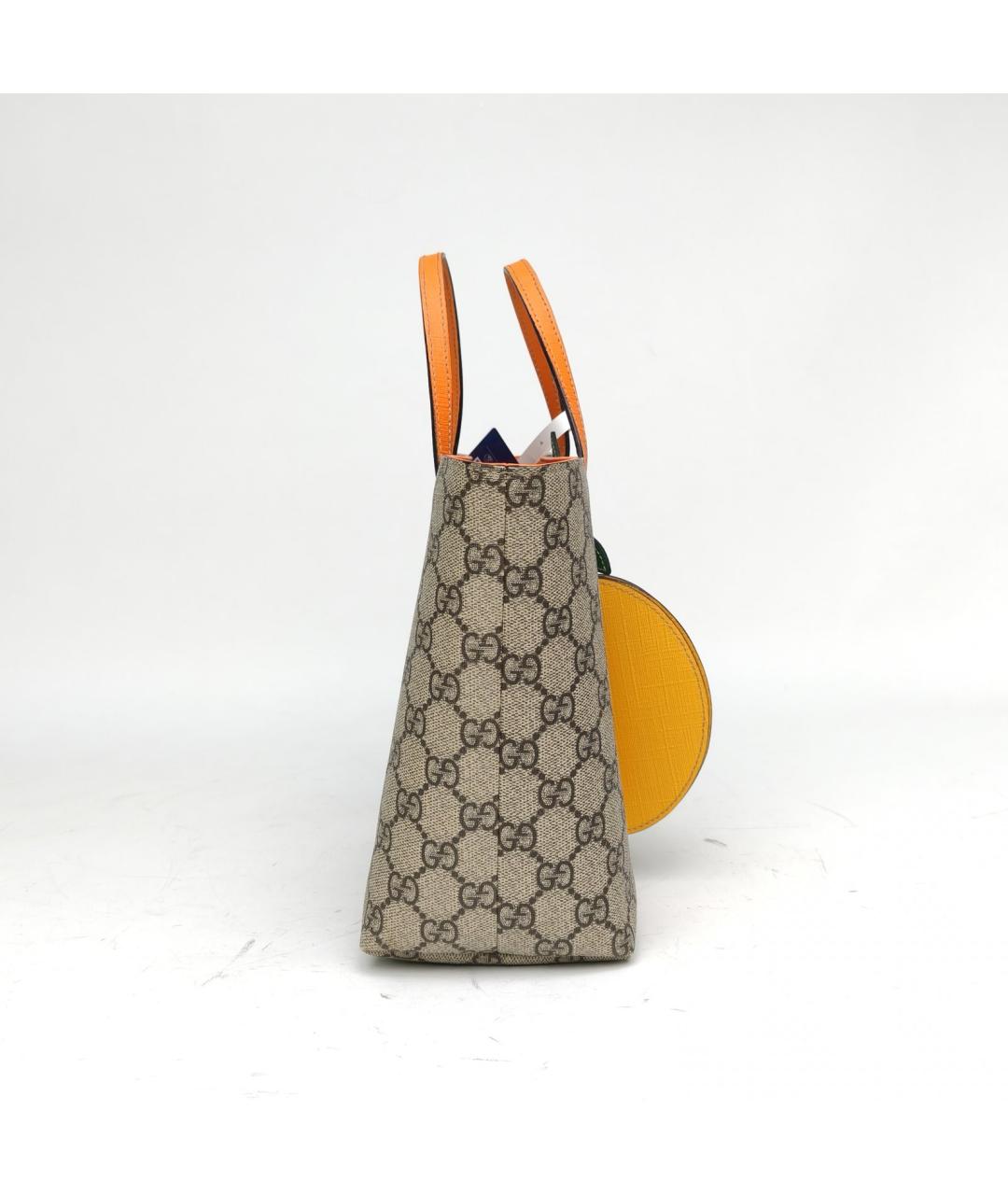 GUCCI Бежевая сумка с короткими ручками, фото 5