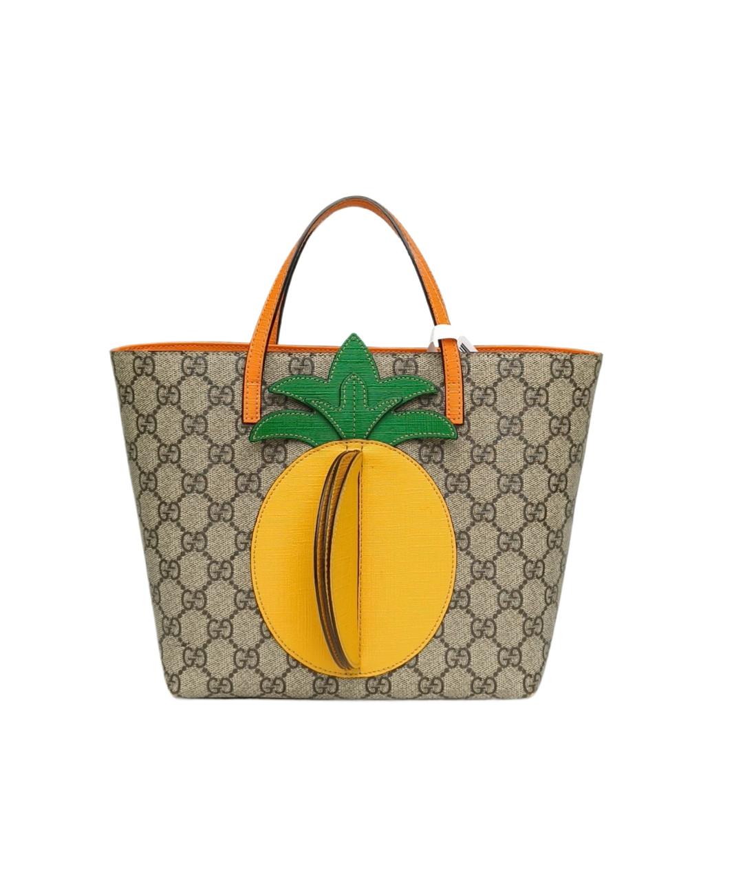 GUCCI Бежевая сумка с короткими ручками, фото 9